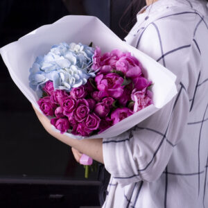 Букет Trio "Марона Мисти Гортензия"